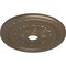 Ekena Millwork Palmetto Ceiling Medallion (Fits Canopies up to 3 5/8"), 23 5/8"OD x 3 5/8"ID x 1 5/8"P, Warm Silver CM23PMWSS - alternate 4
